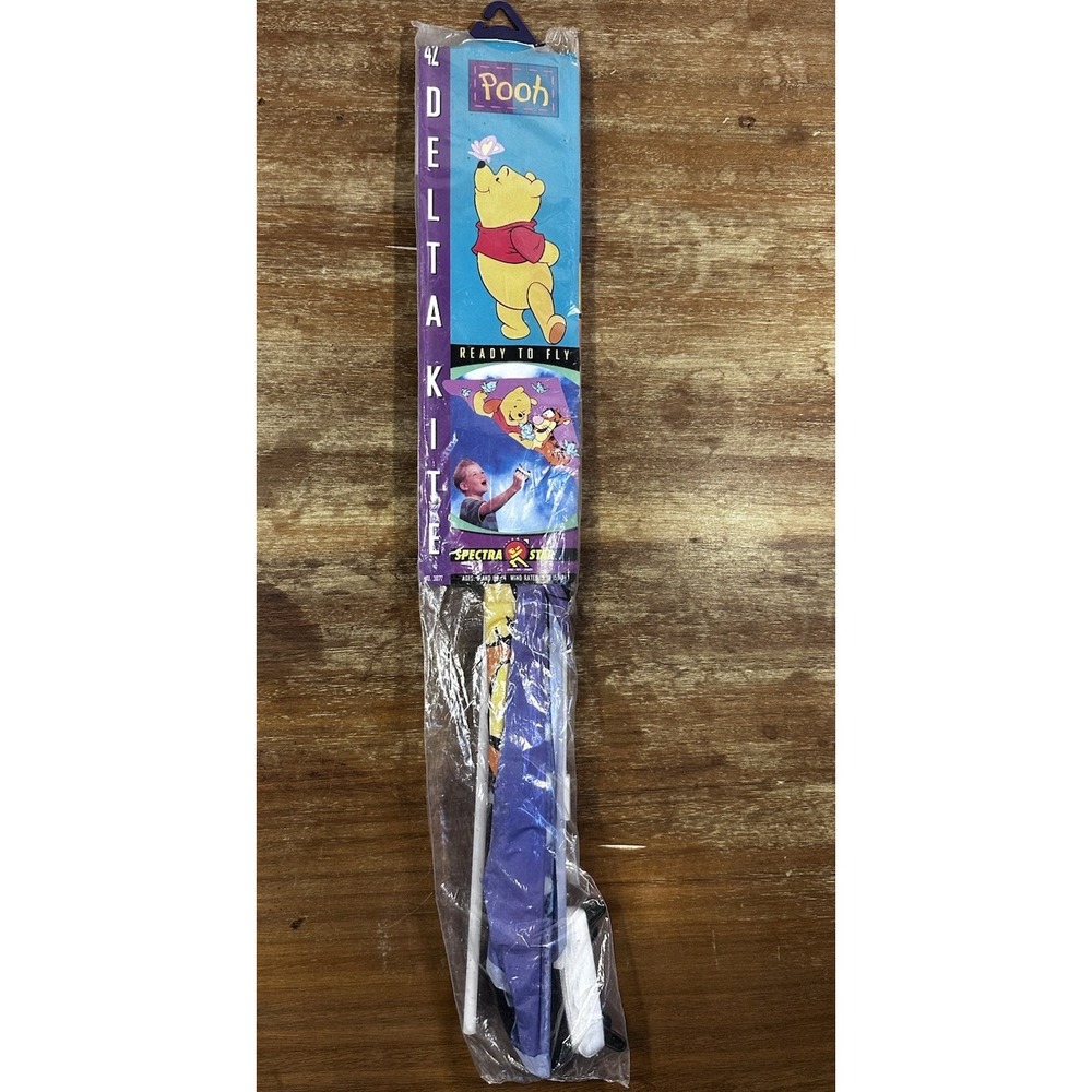 Vintage Winnie The Pooh 42" Delta Kite - 1999 - Ready To Fly